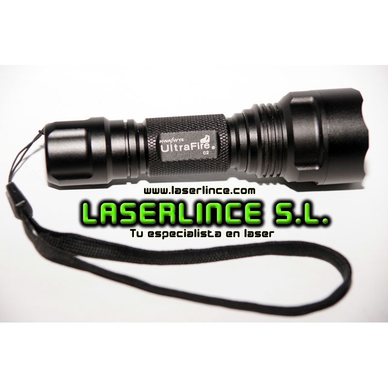 Flashlight UltraFire C2 CREE white light emitting 300 lumenes