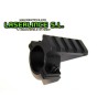 Montura de aluminio abrazadera de 25mm con carril 20mm