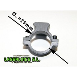 Montura de aluminio abrazadera de 25mm con carril 20mm