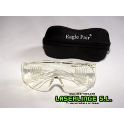 Laser protection glasses ultravioletade 190 to 400nm OD 5 +