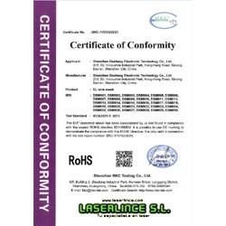 Cinta de luz electroluminiscente 100cm X 2,5cm amarilla