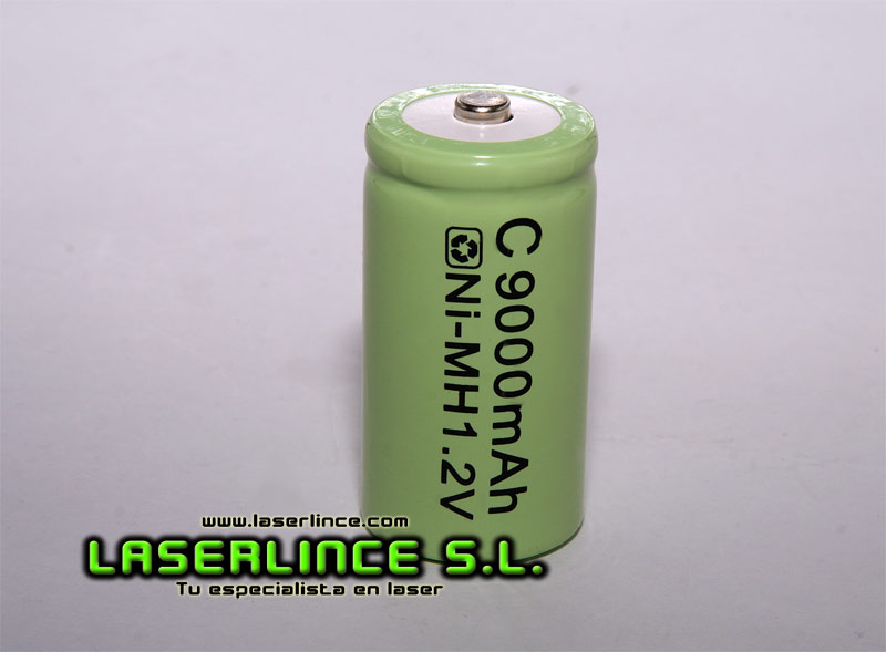 Batería recargable C 1,2V de 9000mAh  Ni-MH