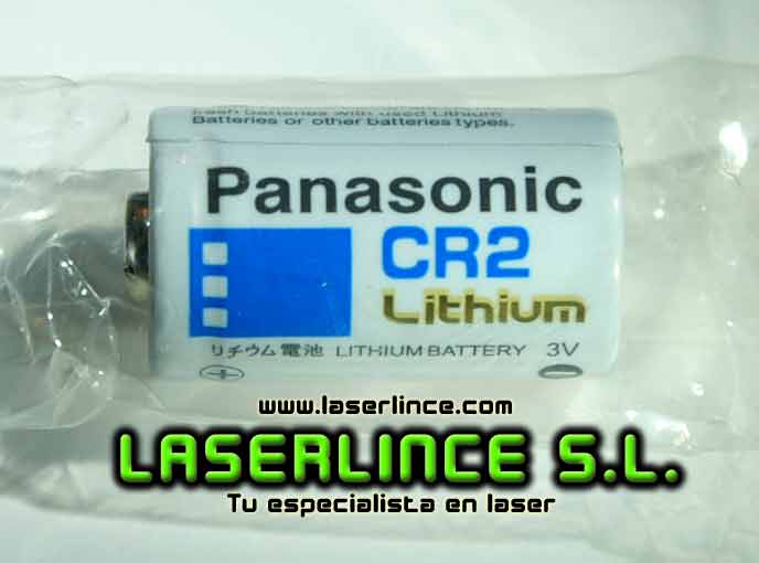 Batería alcalina CR2 marca Panasonic 3V