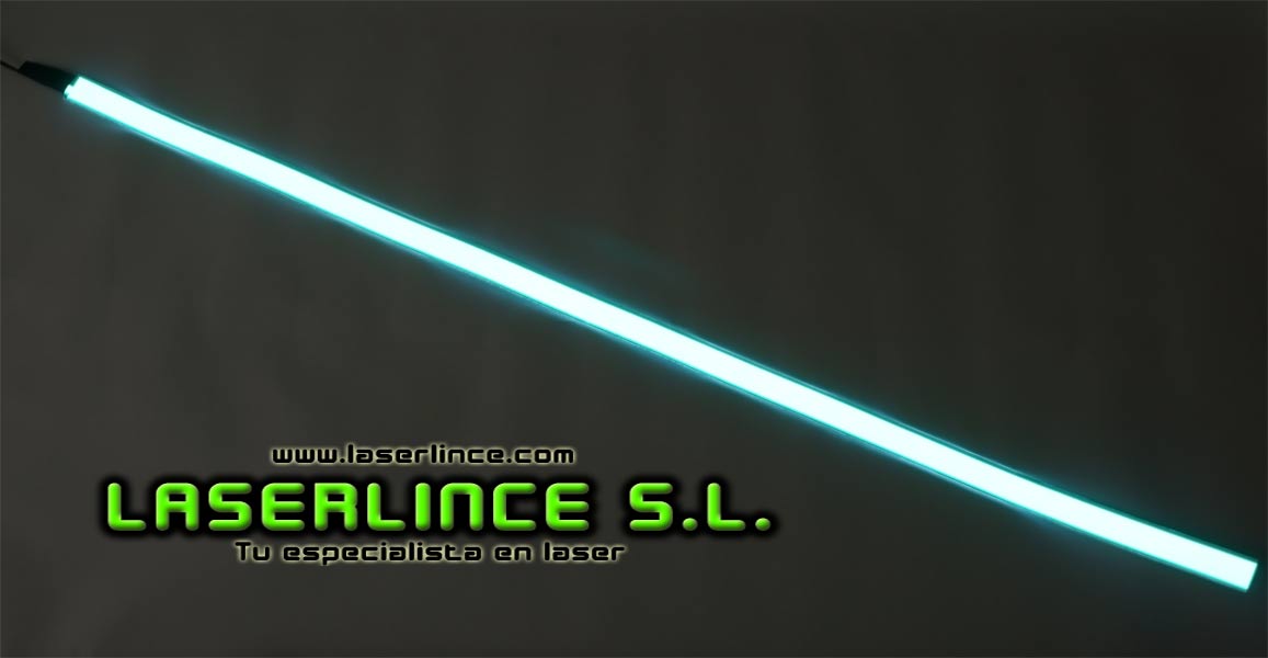 Electroluminescent light strip 100cm X 2.5 cm green