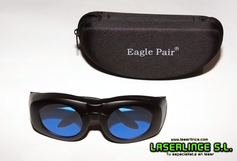Gafas de protección láser rojo e infrarrojo 600 a 1100nm OD 6+
