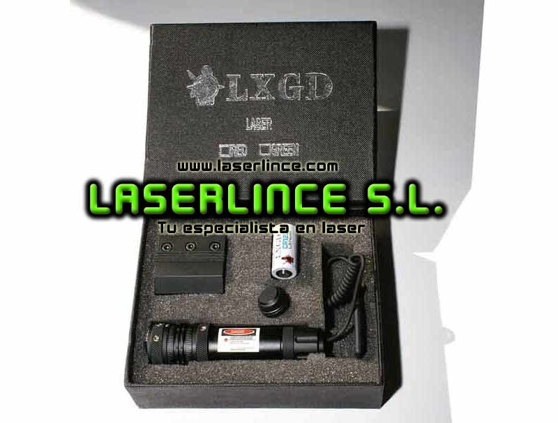 Láser rojo regulable LXGD CR123A 5mW para tiro de precisión