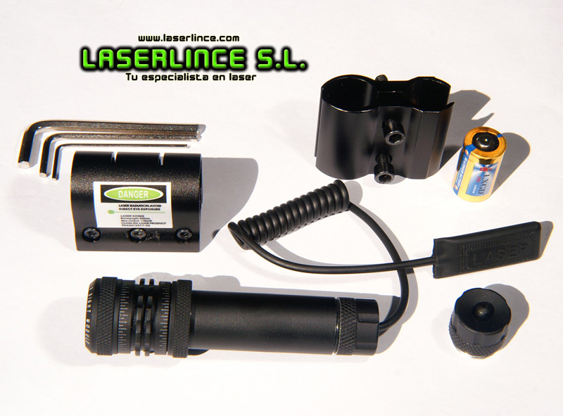 E2 Puntero láser verde regulable LXGD (532nm) compacto 50mW